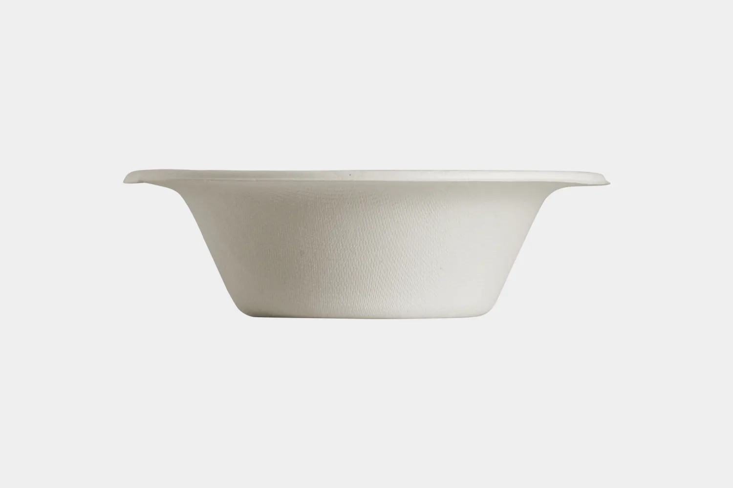 8oz Small Sugarcane Bagasse Bowl side View (Eco Friendly Biodegradable Disposable Bowl)- Ecolates