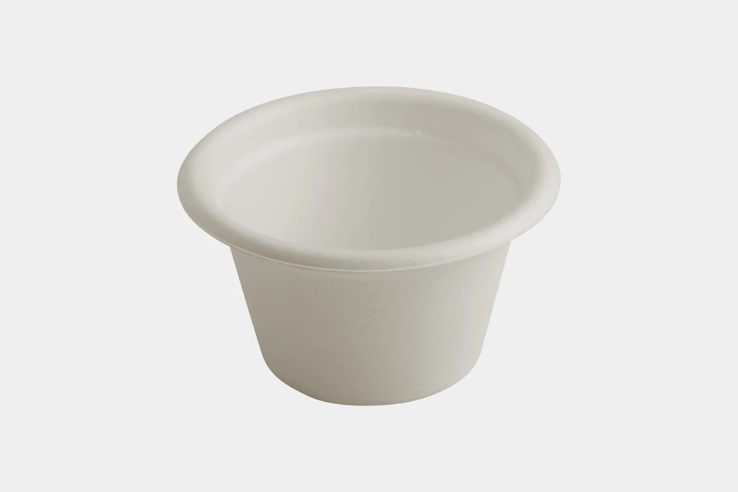 Sugarcane Bagasse Bowl Round side View - Ecolates